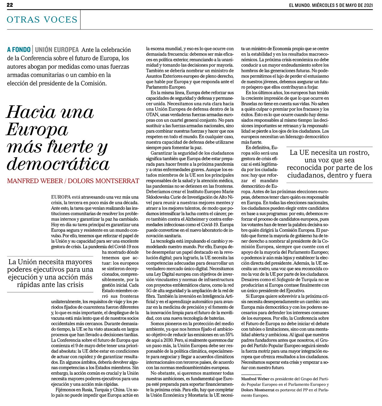 El Mundo Madrid 05 05 2021